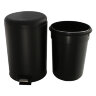 Урна для мусора с педалью 12L Ksitex BGR-12B (черная)